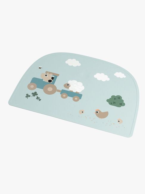 Done By Deer Tiny Farm Tischset Silikon, Blue