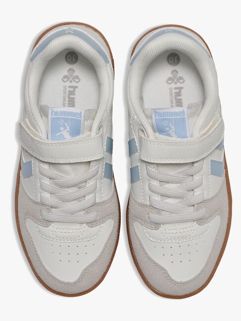 Hummel Handball Perfect SP Jr Sneaker, White/Metallic Blue