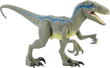 Jurassic World Super Colossal Velociraptor, Blau