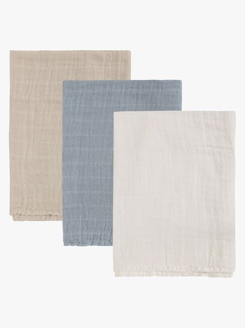 Pippi Musselintuch 3er-Pack, Ashley Blue