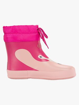 Viking Alv Paw Print Barefoot Gummistiefel, Light Pink/Magenta