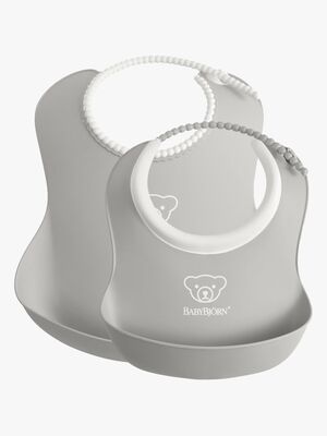 BabyBjörn Lätzchen-Set 2er-Pack, Grau