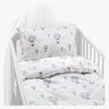 Borganäs Bettwäsche Babybett Ballon 2-teilig 100x130 cm, Blau