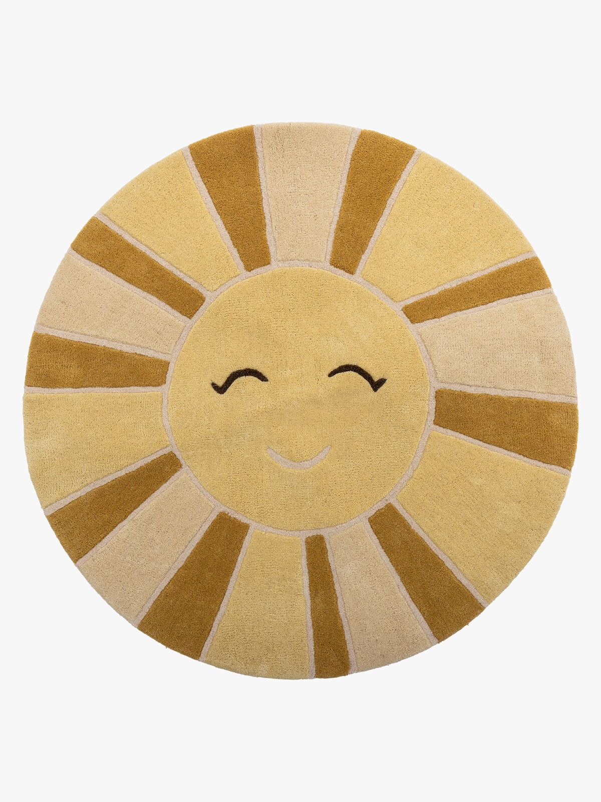 Bloomingville Teppich Sonne, Gelb