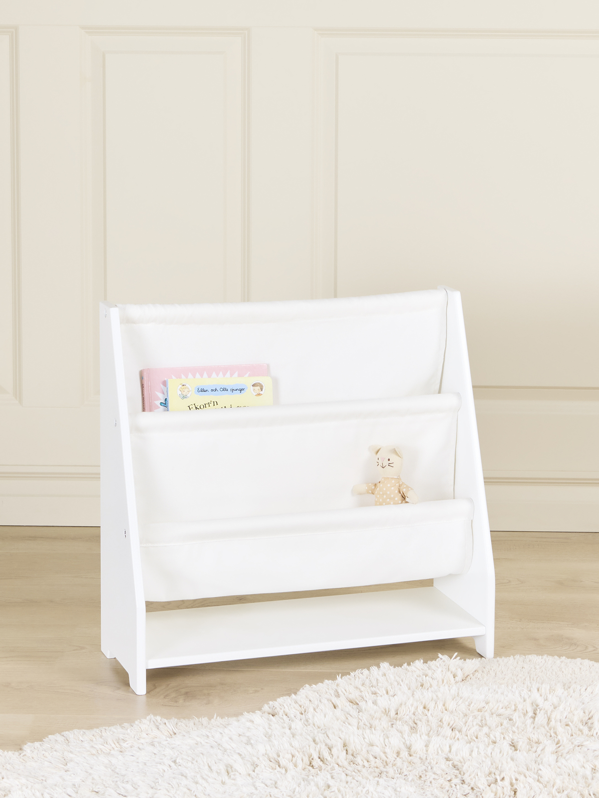 Alice & Fox WILLOW Canvas  Mini Bücherregal, Weiß