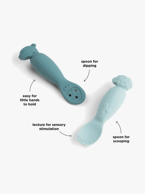 Done By Deer Tiny Farm Löffel 2er-Pack, Blue