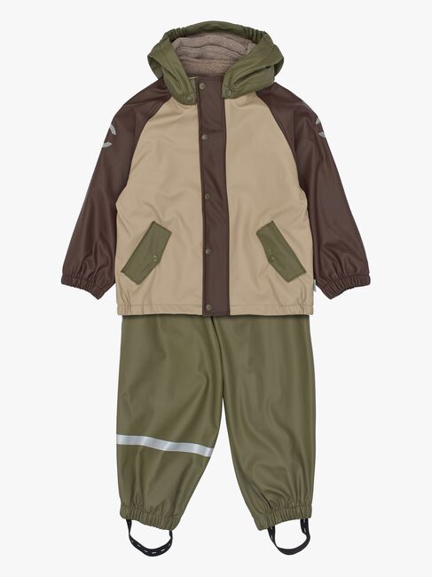 Mikk-Line Gefüttertes Regenset Mit Hosenträgern, Dusty Olive 33183-DustyOlive-4548_1.jpg