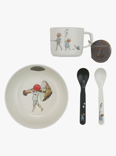 Elsa Beskow  Tomtebobarnen Geschirr-Set 3 Teile, Beige