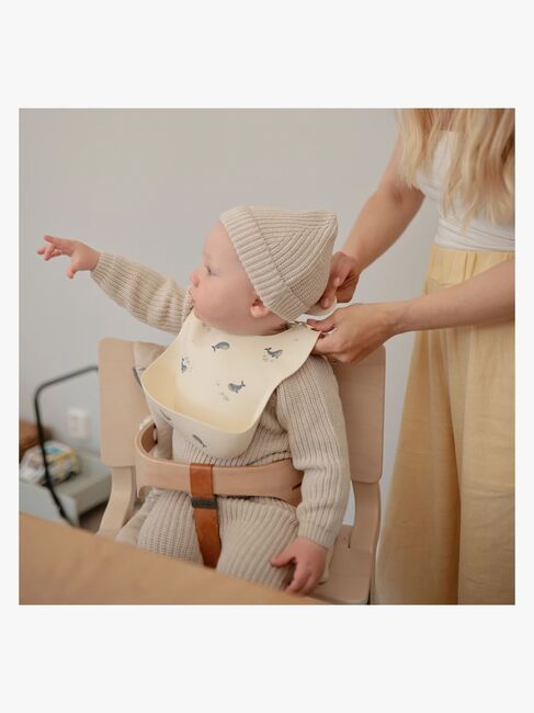 Mushie Lätzchen Silikon, Whales