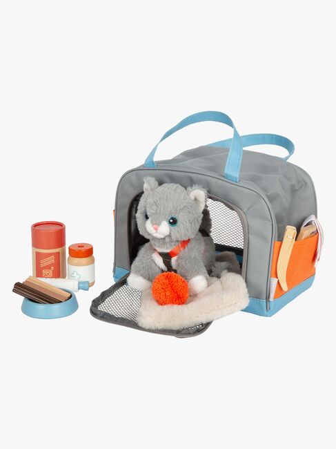 Small Foot Katze mit Tasche und Pflegeset