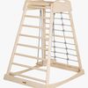 Roba Montessori Indoor Spielturm mit Schaukel, Natural/Grey