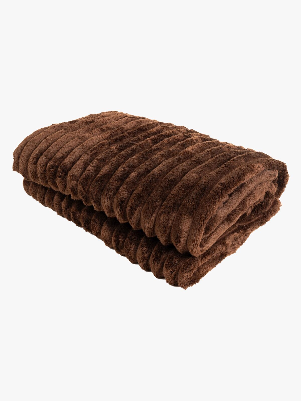 KMCarpets Stripe Decke 130x170, Braun