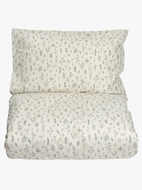 MiniDreams Bettwäsche Babybett Blumenwiese, Sand