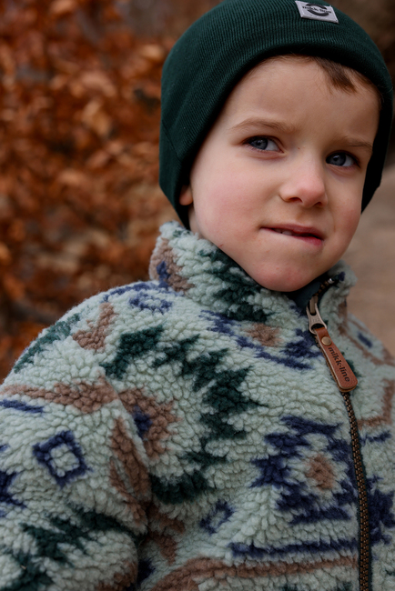 Mikk-Line Teddyjacke, Balsam Green