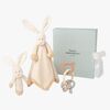 Teddykompaniet Schnuffeltücher Kaninchen Geschenkset, Creme