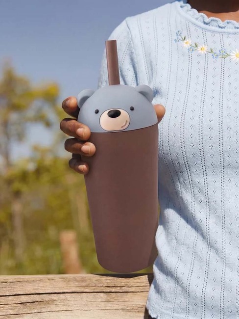 Asobu Bestie Tumbler Trinkflasche Bär, Braun SBV54-BEAR-4840_4a.jpg
