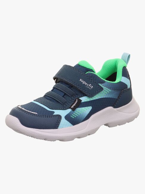 Superfit Rush WP Sneaker, Blau/Hellgrün