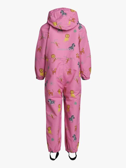 Nordbjørn Skaftö Outdoor-Overall, Jungle Animals Rosebloom