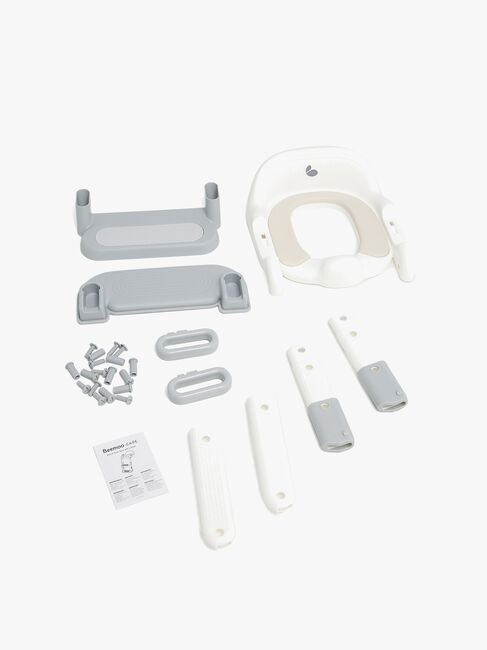 Beemoo CARE Assist Toilettensitz  mit Leiter, Grey/White