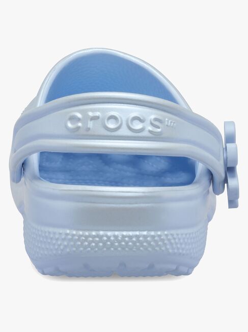 Crocs Classic Pearl Shine Pantoffeln, Blue Frost