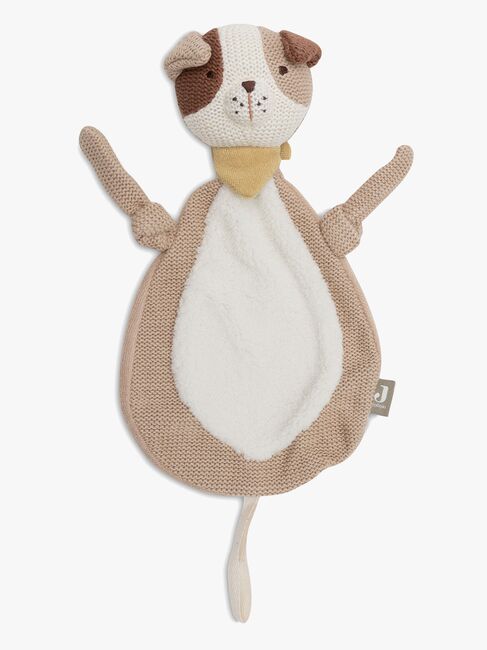 Jollein Schmusetuch mit Schnullerkette, Dog Mick