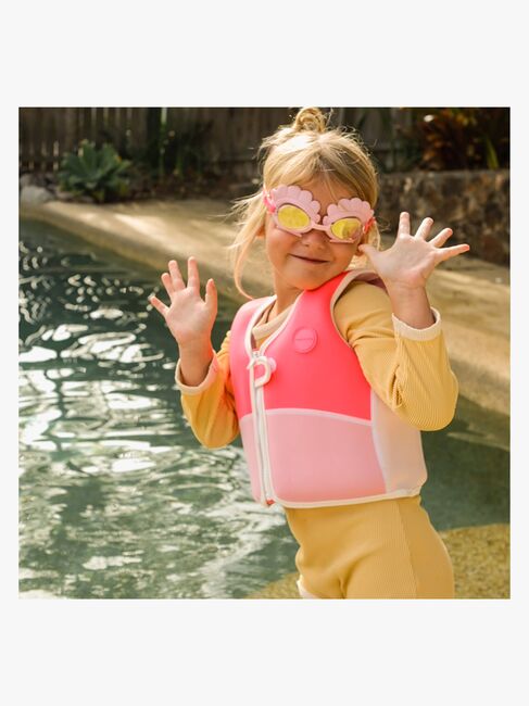 SUNNYLiFE Schwimmbrille, Melody the Mermaid Neon Strawberry
