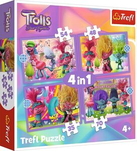 Trefl Trolls 3 Puzzles 4-in-1