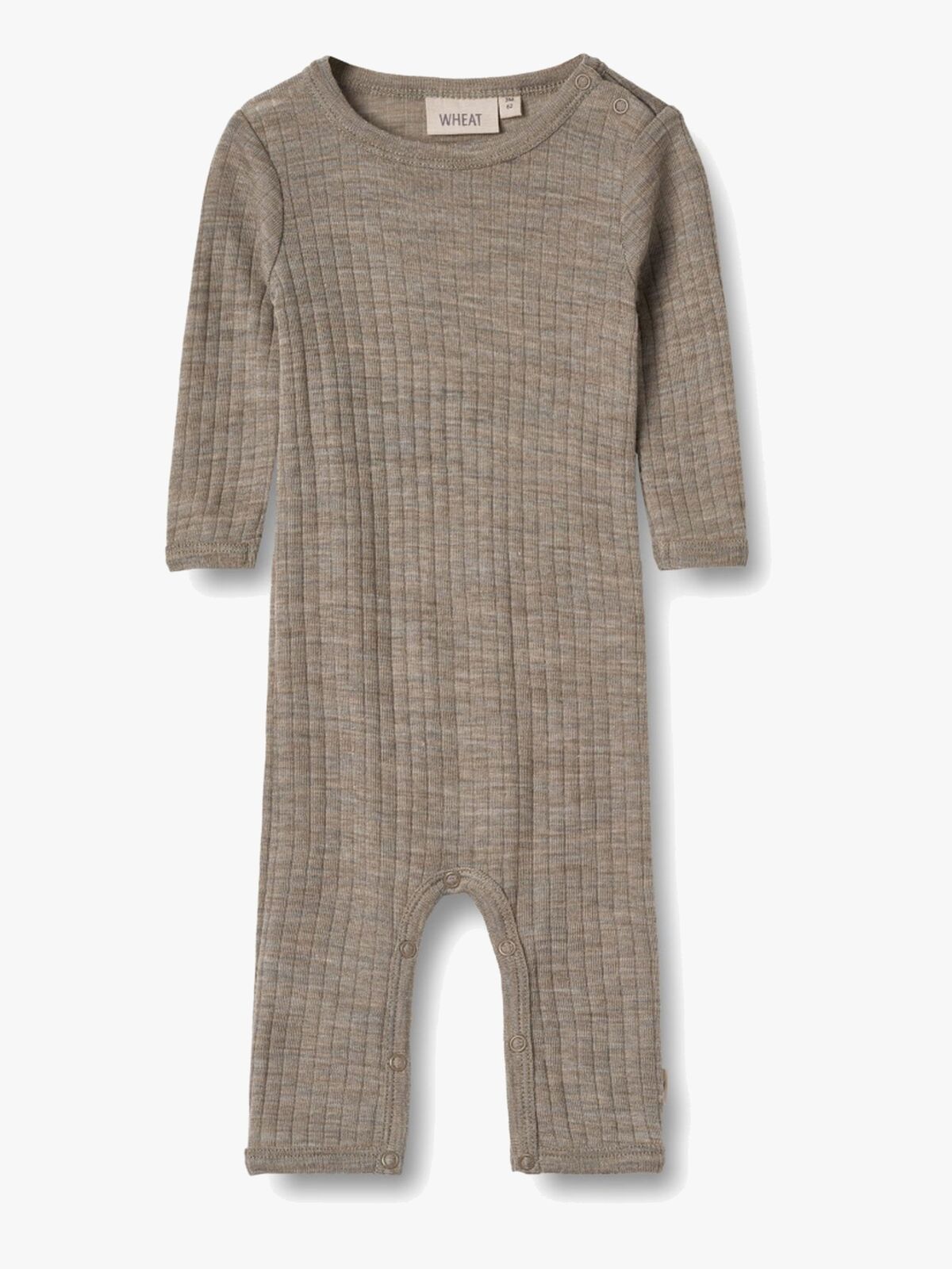 Wheat Frankie Overall Merinowolle, Khaki Melange