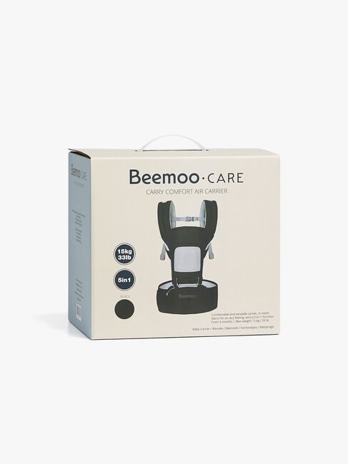 Beemoo CARE Carry Comfort Air 4-in-1 Babytrage & Hüftsitz, Black