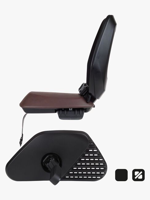 BoBike ONE Junior Rack Mount Fahrradsitz, Dark Brown