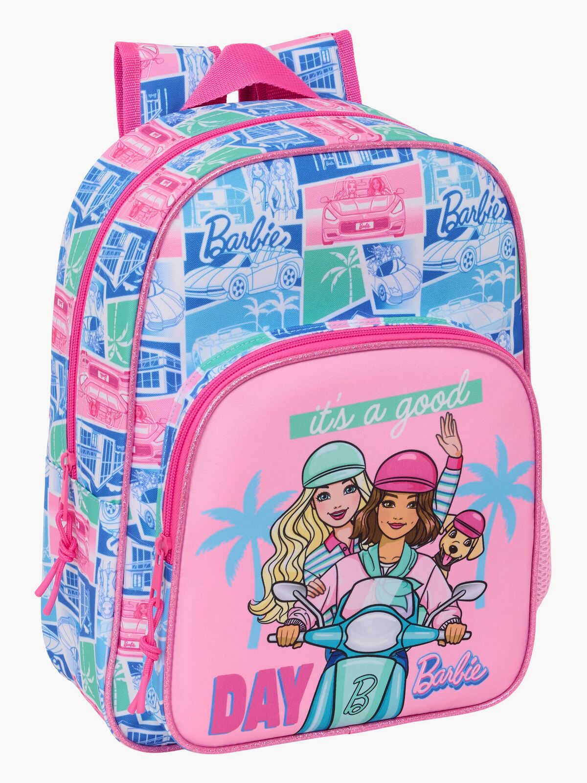 Barbie Rucksack 10L, Blau/Pink