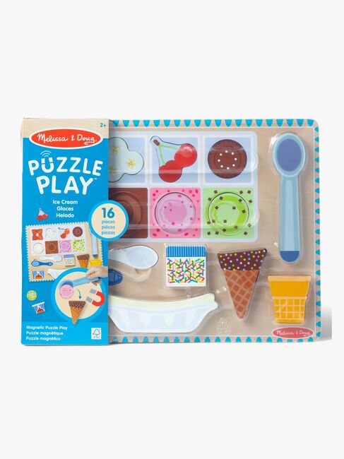 Melissa & Doug Magnetisches Puzzle & Spielset Eis, 16 Teile