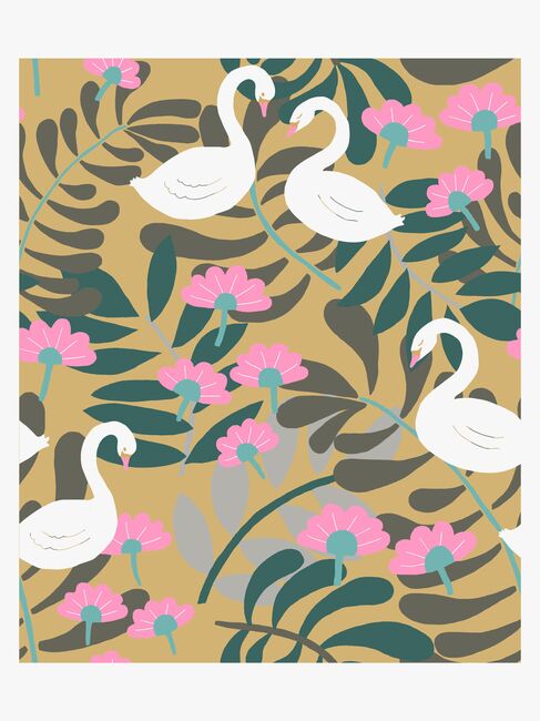 Petite Déco Tapete Schwan, Gold