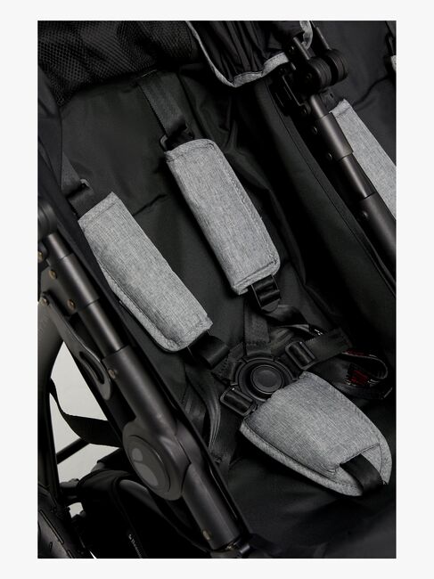 Beemoo Activity Twin Geschwisterwagen, Black/Dark Grey