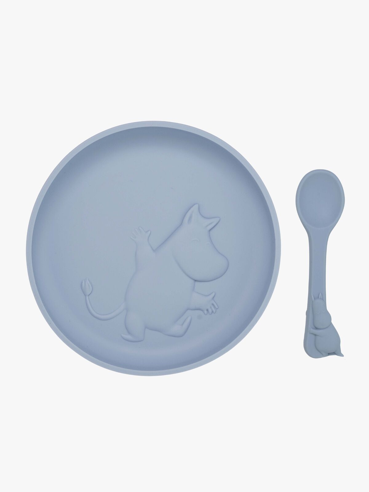 Mumin Geschirr-Set Silikon, Sky Blue
