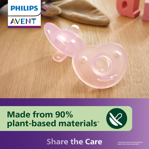 Philips Avent Soothie Schnuller 0–6m 2er-Pack, Hellblau