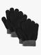 Lindberg Sundsvall Wolle Handschuhe 2er-Pack, Black/Anthracite