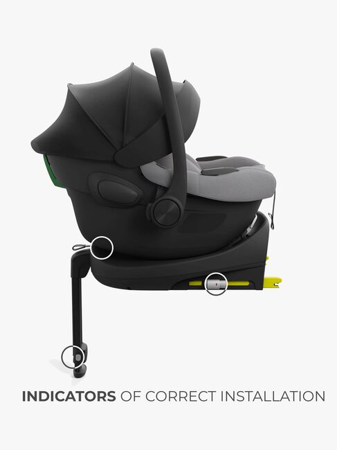 Kinderkraft I-LITE Babyschale inkl. ENDURA SAFE FX Basis, Grey