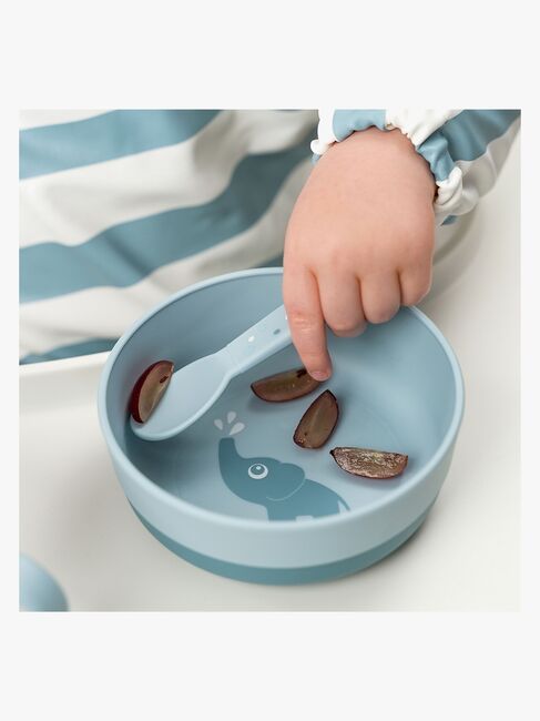 Done By Deer Foodie Besteck Happy Dots, Blau