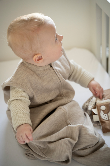 Baby's Only Schlafsack Merinowolle 60cm, Fine Sand