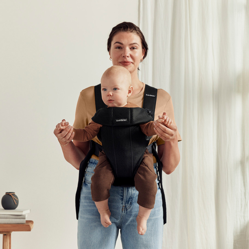 BabyBjörn Mini Babytrage 3D Mesh, Schwarz