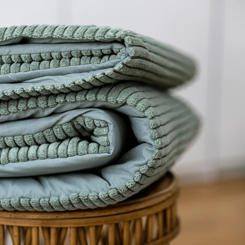 MeowBaby Aesthetic Babydecke Winter, Olive Green