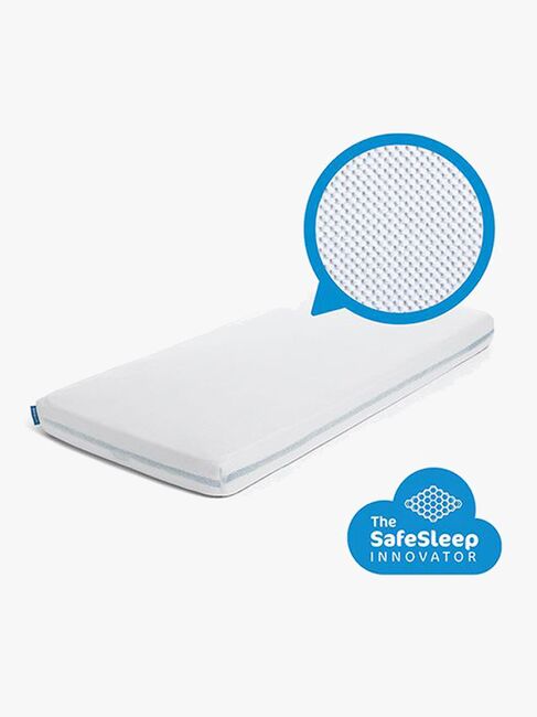 AeroMoov SafeSleep Spannbettlaken 60x110 cm für Reisebetten, Weiß