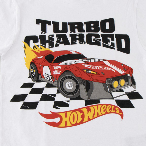 Hot Wheels T-Shirt, Weiß