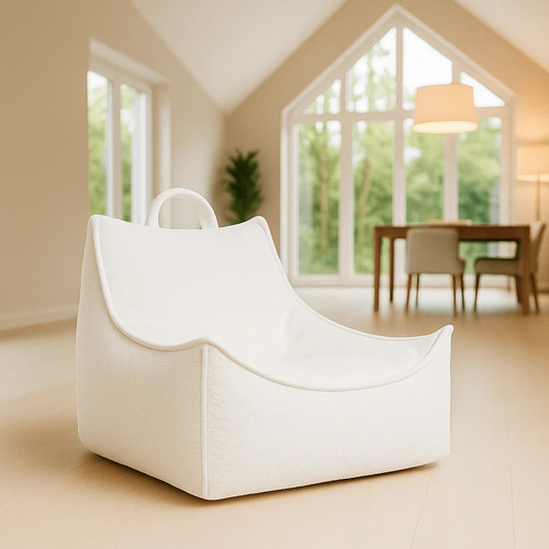 Meowbaby Boucle Sitzsack, Fresh Mint