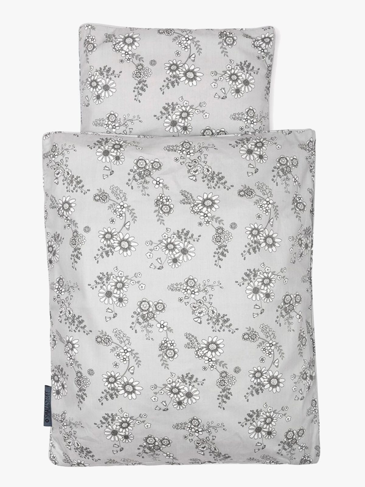 Smallstuff Bettwäsche fürs Puppenbett, Grau