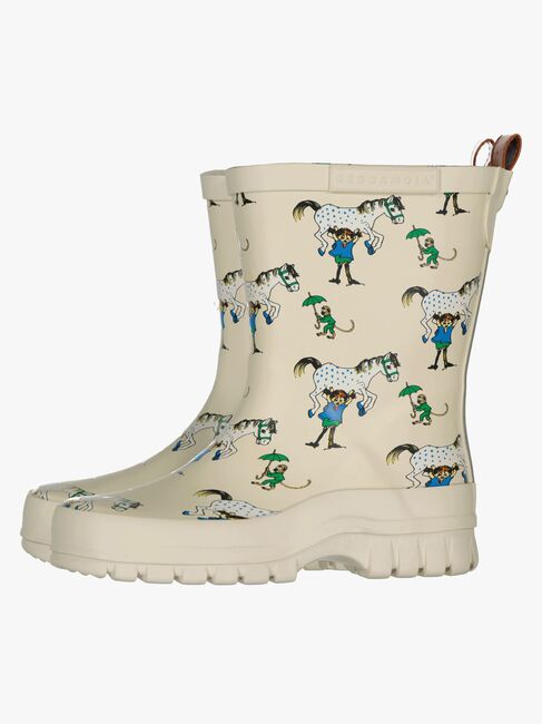 Geggamoja Gummistiefel Pippi Langstrumpf, Beige