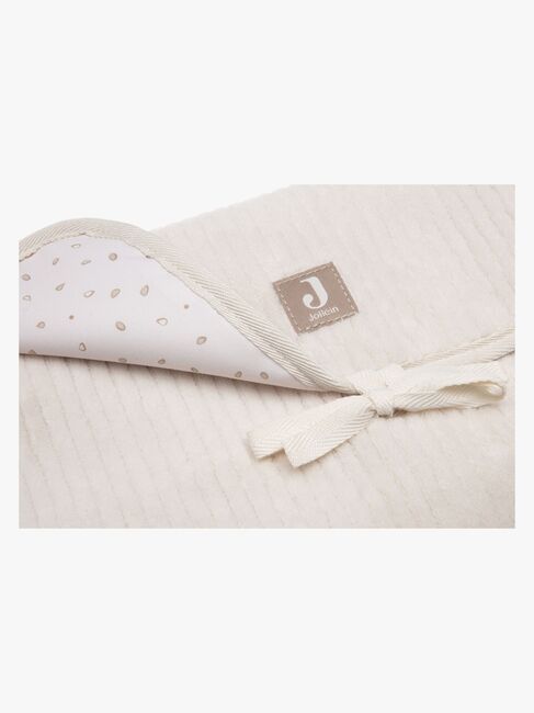 Jollein Cloudy Rib Wickelunterlage mit Aufbewahrungstaschen, Oatmeal
