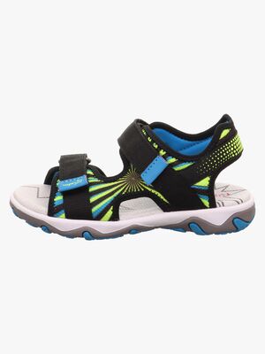 Superfit Mike 3.0 Sandalen, Schwarz/Gelb