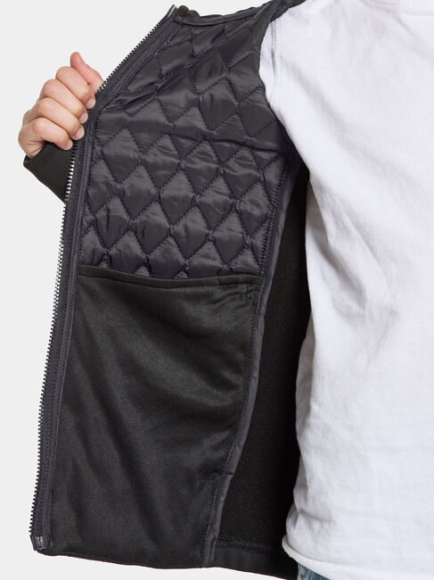 Didriksons Kapris Hybridjacke, Schwarz